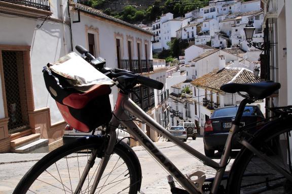 Bike in Andalusian white villages