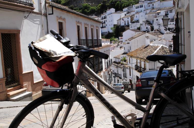 Bike in Andalusian white villages
