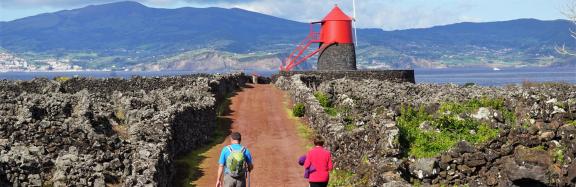 Hikers in Azores