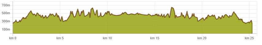 Ruta del cares elevation profile