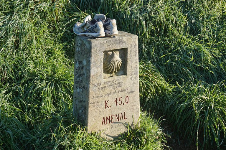 Sign at Camino Primitivo